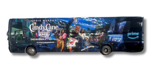 Vehicle Wrapping of Bus for Advertising